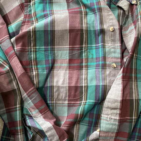 Additions, my van, Heusen plaid medium long sleeve, single needle tailored - Picture 3 of 4